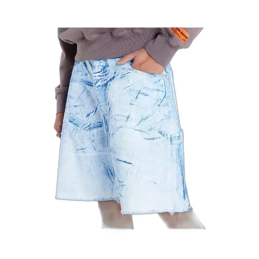 Logo Denim Shorts