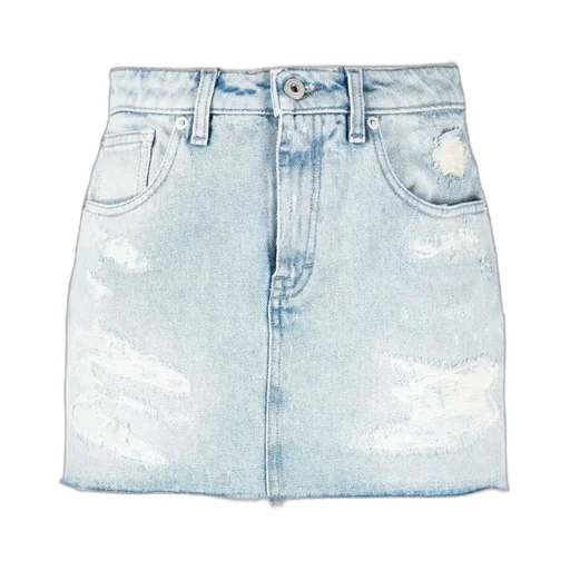Imitation Old Denim Skirt