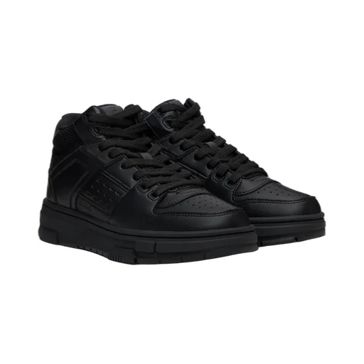 Lace-Up Panelled Sneakers