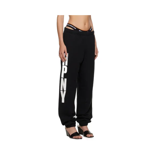 Logo-Printed Elasticated Waistband Pants