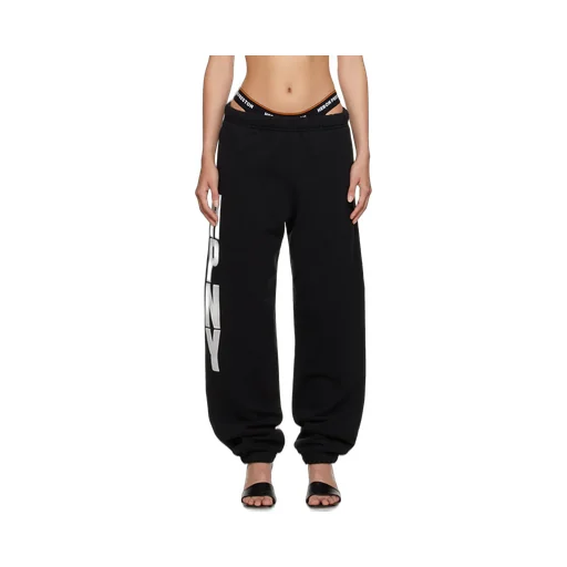 Logo-Printed Elasticated Waistband Pants