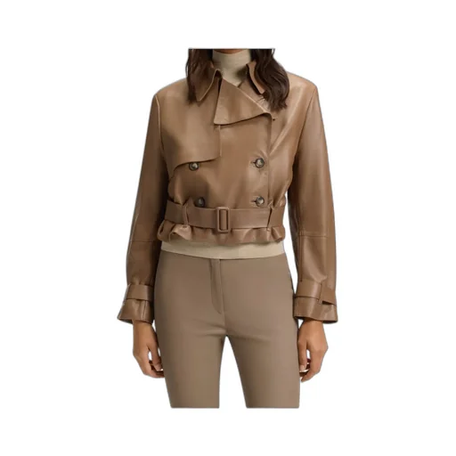 Belted Double-Breasted Jacket