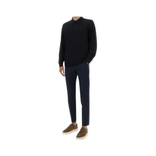 Long-Sleeved Polo Shirt