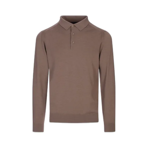Button Detailed Knitted Polo Shirt
