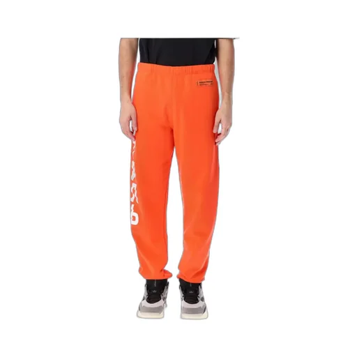 Logo Print Elasticated-Waist Track Pants