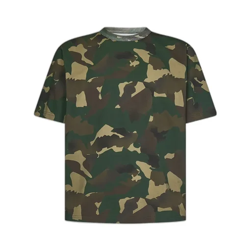 Camouflage Printed Crewneck T-Shirt