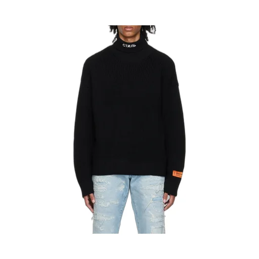 Ribbed Knit Rollneck Sweater
