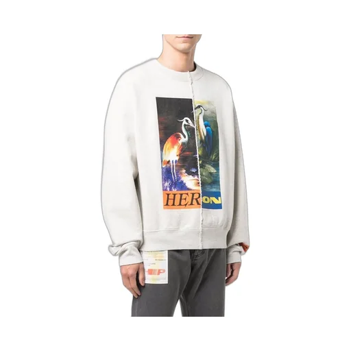 Split Heron Crewneck Sweatshirt