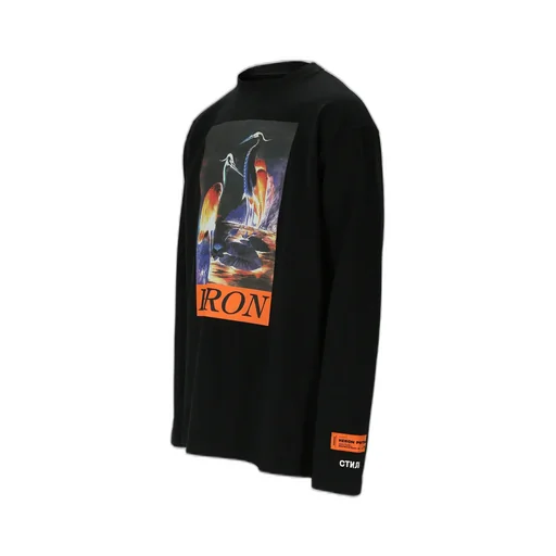 Heron Print Long Sleeve T-Shirt