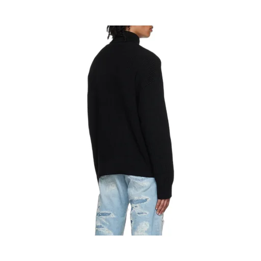 Ribbed Knit Rollneck Sweater