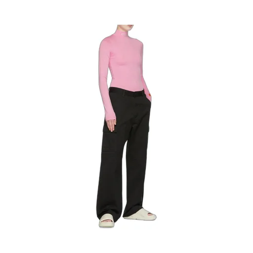 High-Necked Long-Sleeved T-Shirt