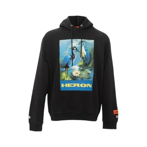 Heron Print Hoodie