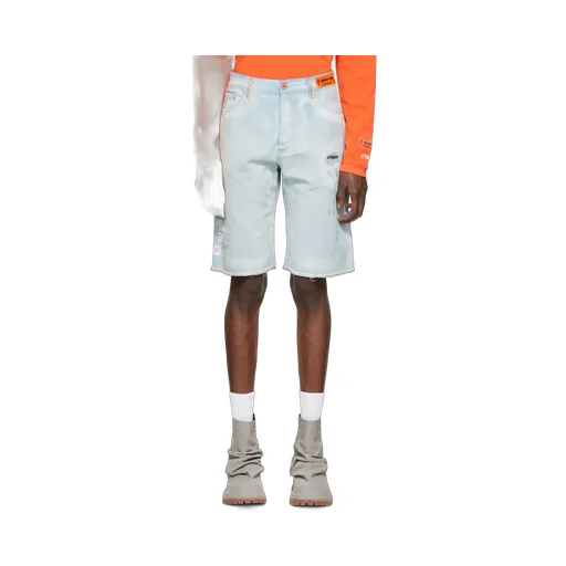 Distressed Denim Shorts
