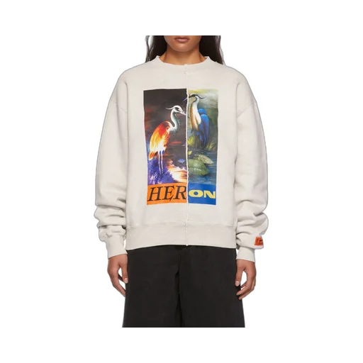 Split Heron Crewneck Sweatshirt
