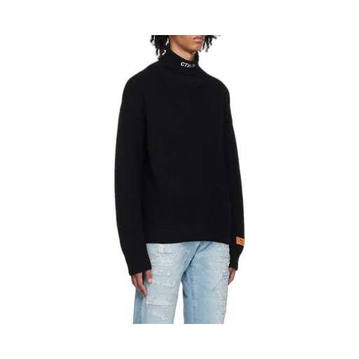 Ribbed Knit Rollneck Sweater