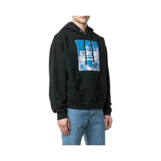 Logo Printed Hooded Sweater