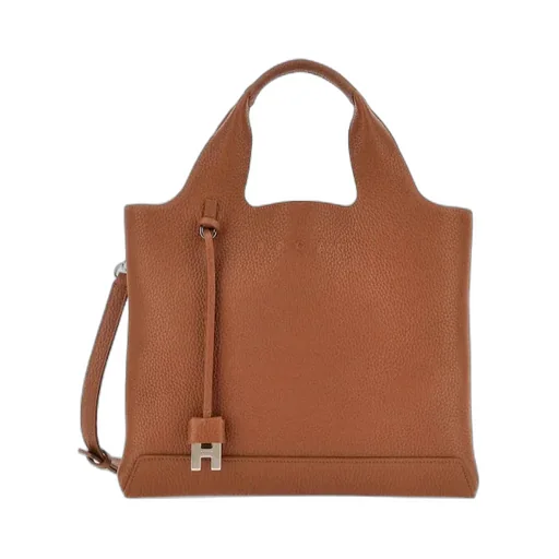 H Logo Charm Shopping Bag