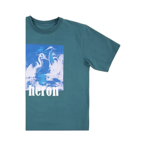 Logo Printed Round Collar T-Shirt