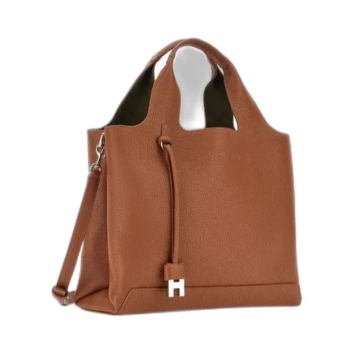 H Logo Charm Shopping Bag