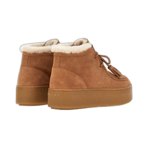 Lace-Up Round Toe Boots