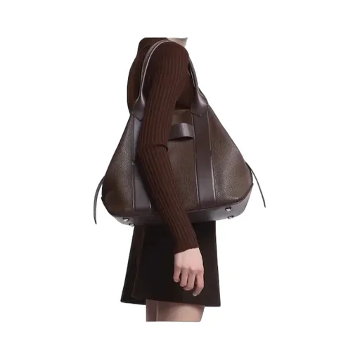 Leather Panelled Shoulder Bag