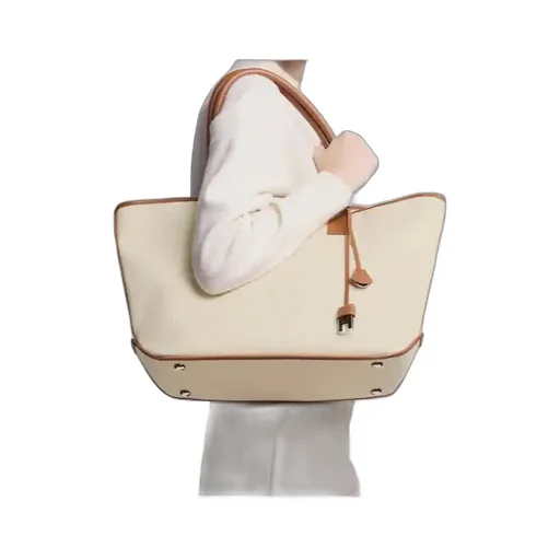Logo Embossed Medium Tote Bag
