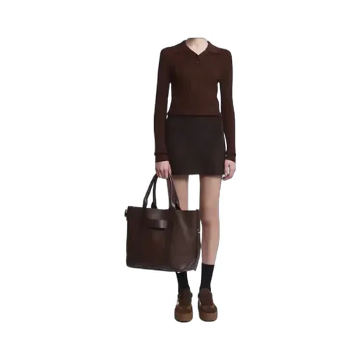 Leather Panelled Shoulder Bag