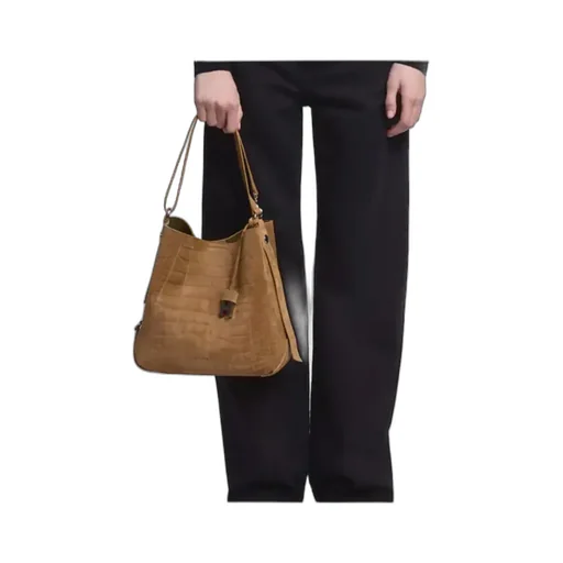 Hocket Embossed Shoulder Bag