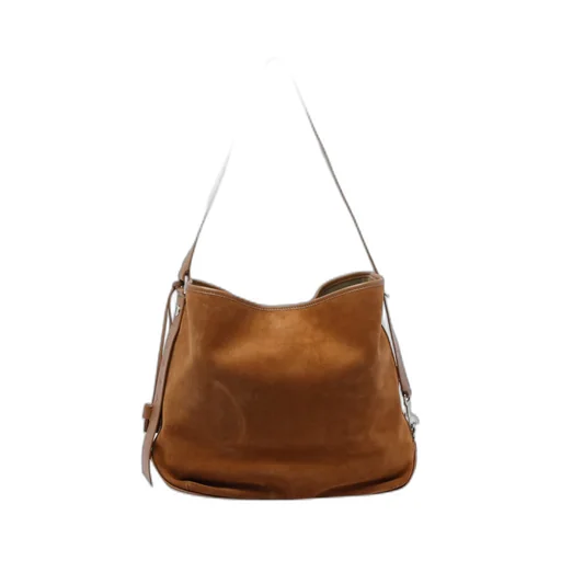 Medium Suede Leather Shoulder Bag