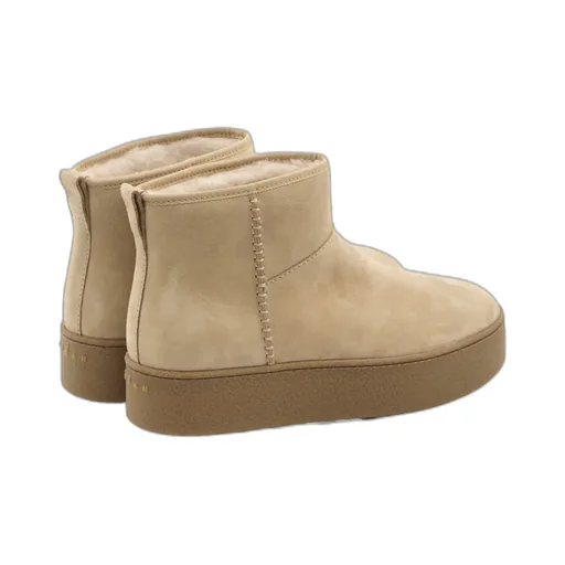 Suede Shearling Boots