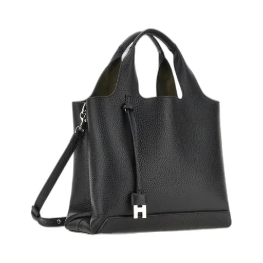 H Logo Charm Shopping Bag