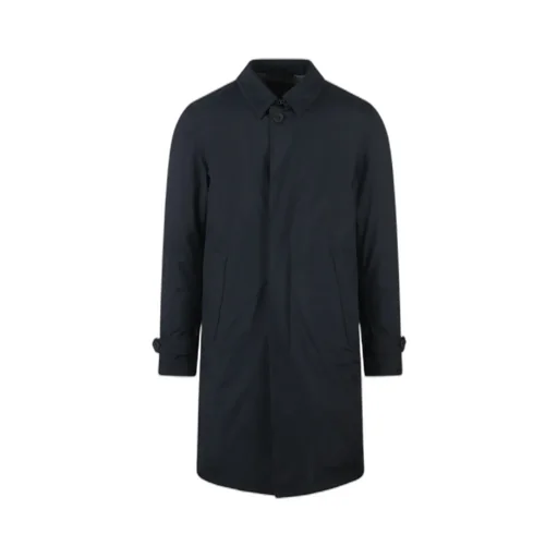 Laminar Collared Button-Up Padded Coat