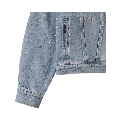 Crystal Embellished Denim Jacket
