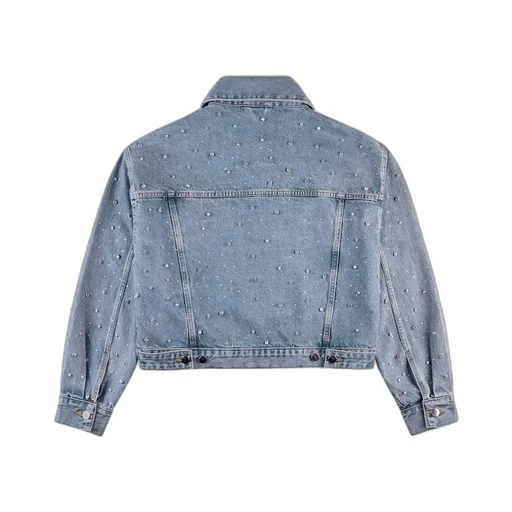 Crystal Embellished Denim Jacket