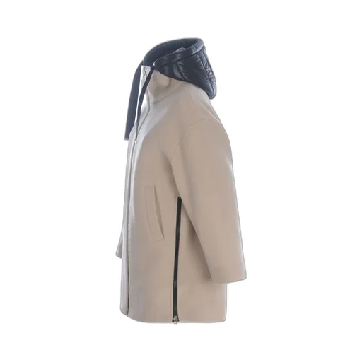 Drawstring Hooded Coat