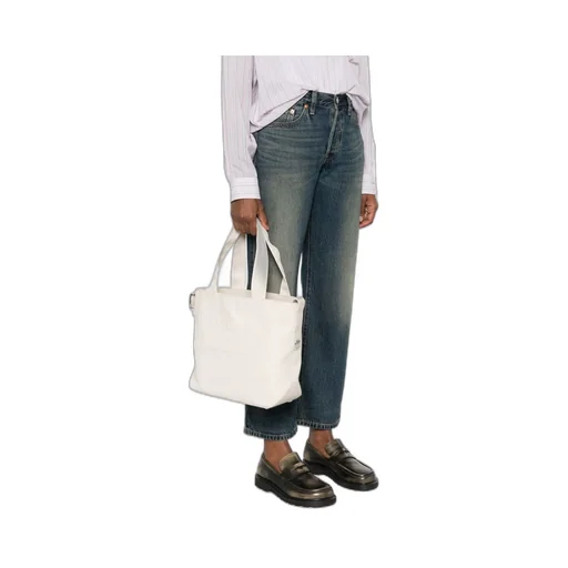 Medium Script Open Top Tote Bag