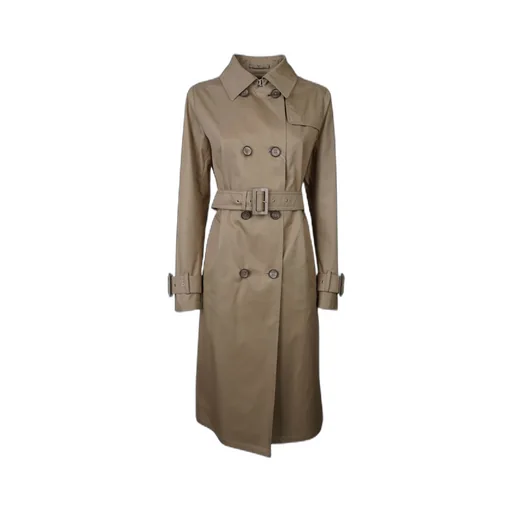 Belted Double-Breasted Trench Coat