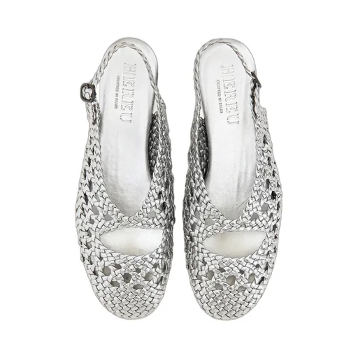 Slingback Braided Flat Shoes