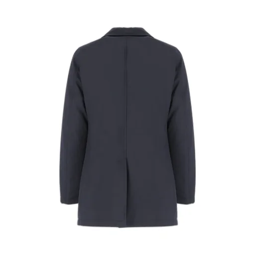 Padded Twill Double-Breasted Coat