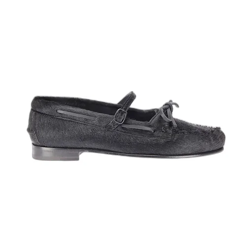 Buckled Ankle-Strap Flat Shoes
