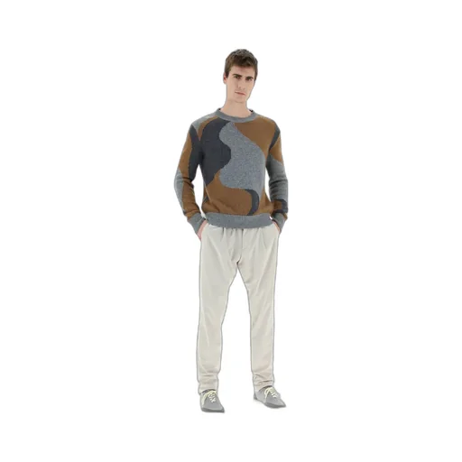 Abstract Pattern Printed Crewneck Jumper