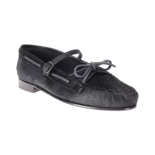 Buckled Ankle-Strap Flat Shoes