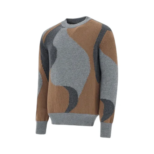 Abstract Pattern Printed Crewneck Jumper