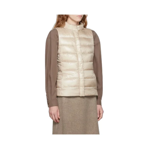 High-Neck Quilted Down Gilet