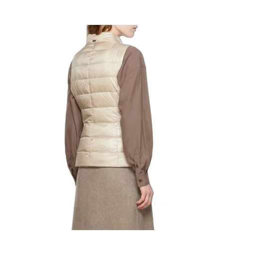 High-Neck Quilted Down Gilet