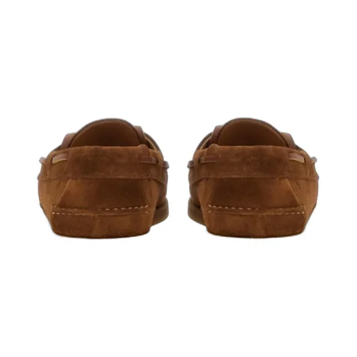 Round-Toe Lace-Up Loafers