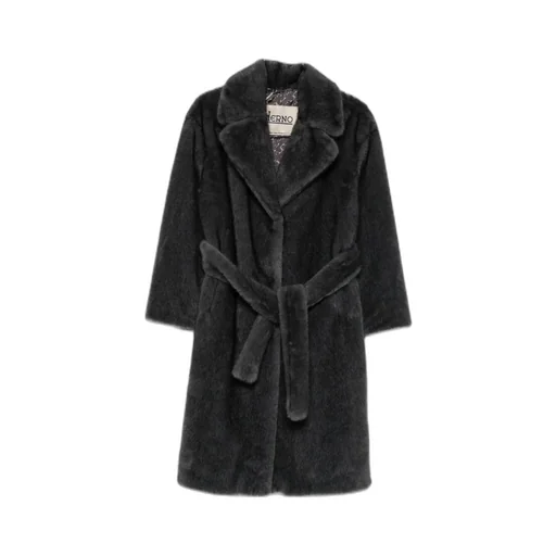 Belted Lapel Collar Coat