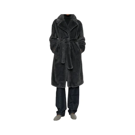 Belted Lapel Collar Coat