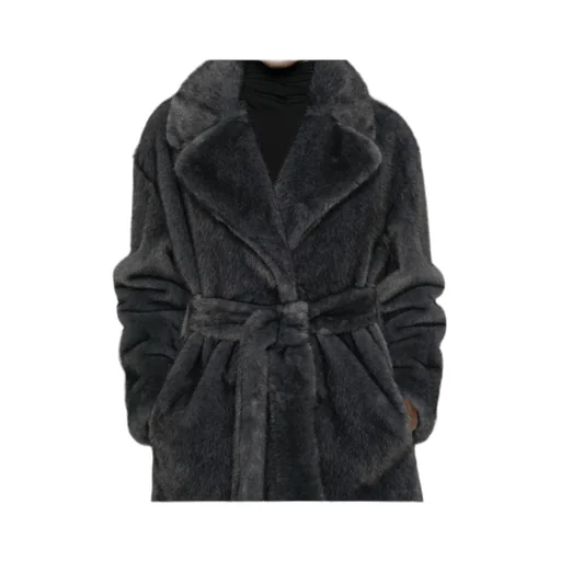 Belted Lapel Collar Coat