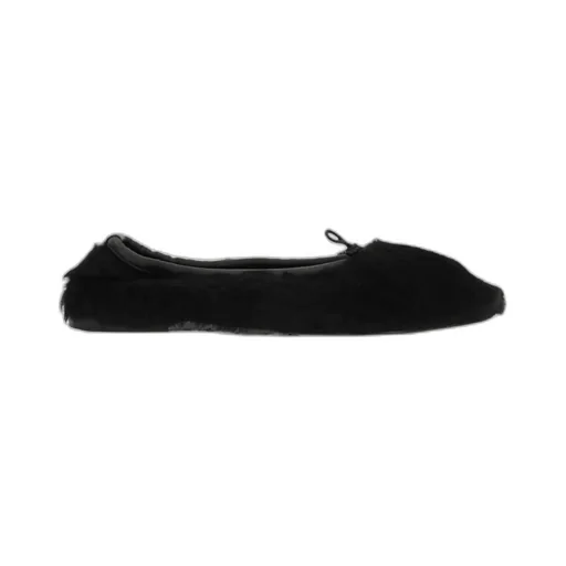 Faux Shearling Ballerina Flats
